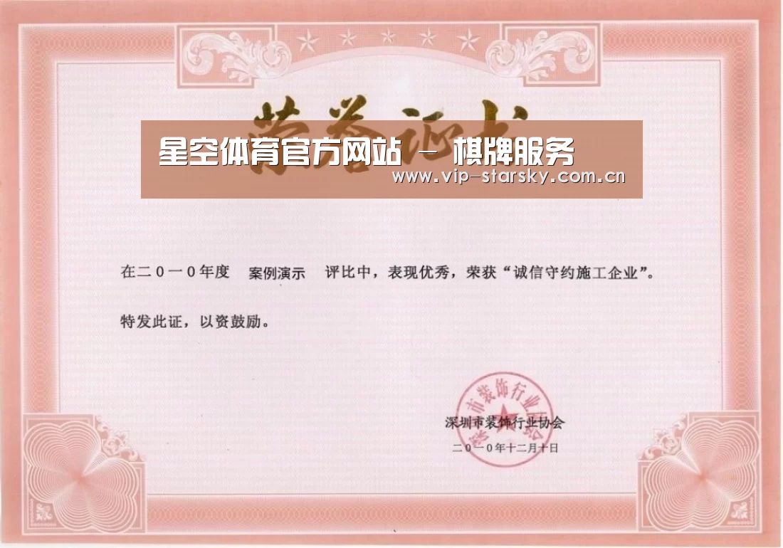 荣誉证书二